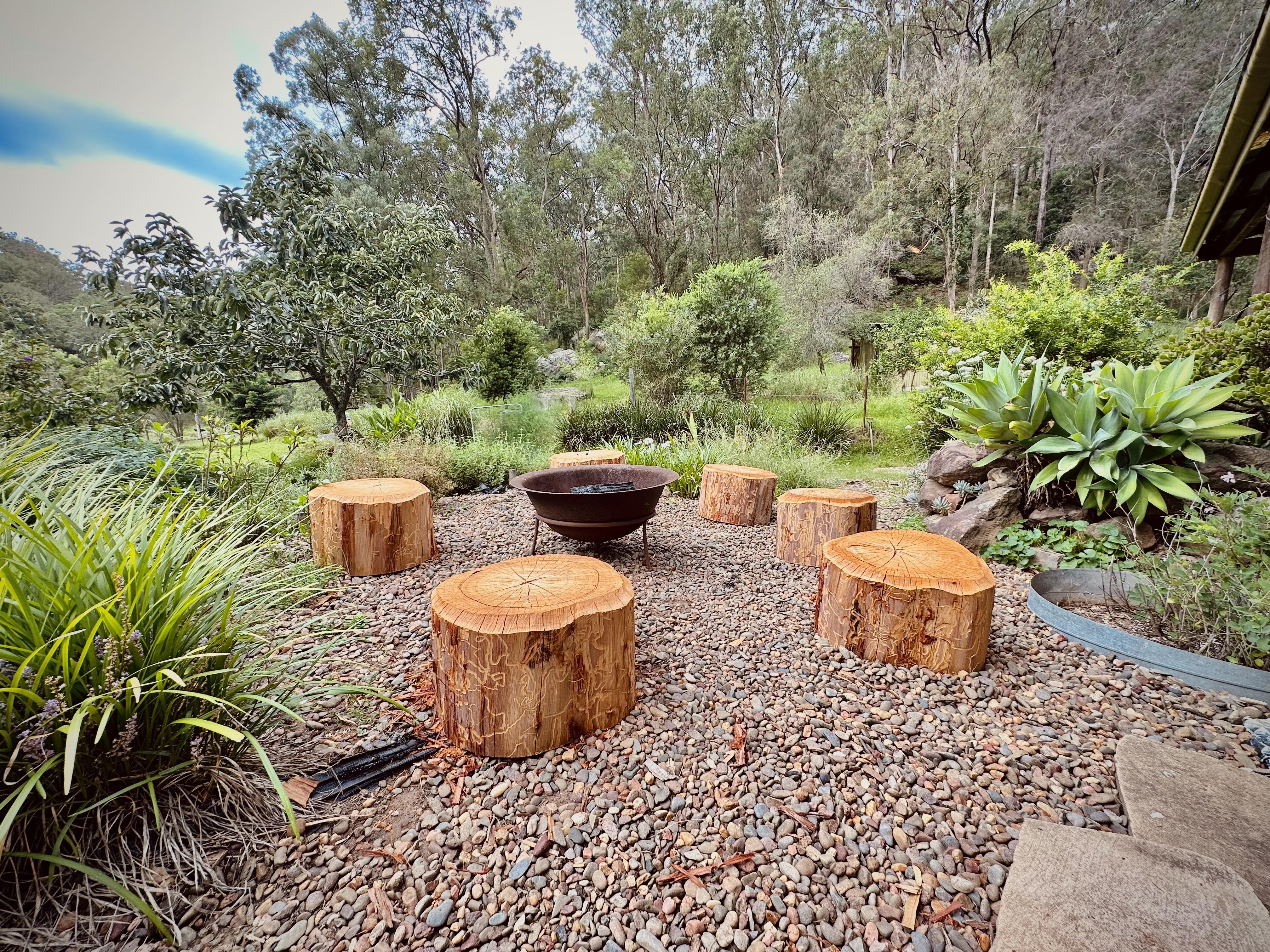 Relax around the fire pit